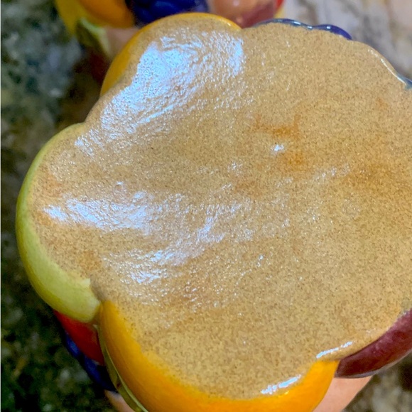 JUICE GLASSES VINTAGE 80’s COLORFUL FRUIT 4 3/4 INCHES TALL. SET OF 4 - Picture 5 of 5